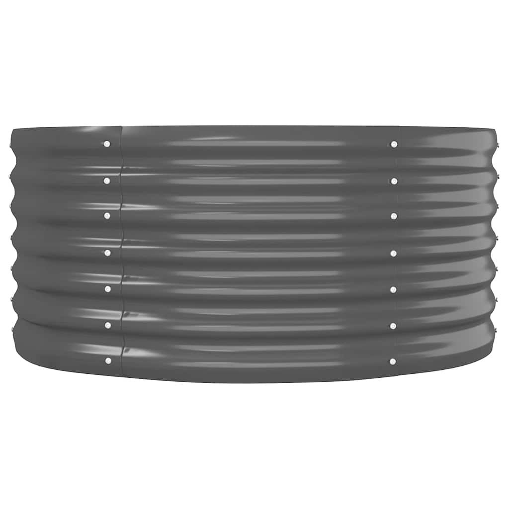 Canteiro elevado jardim 224x80x36 aço galvanizado antracite vidaXL - 5