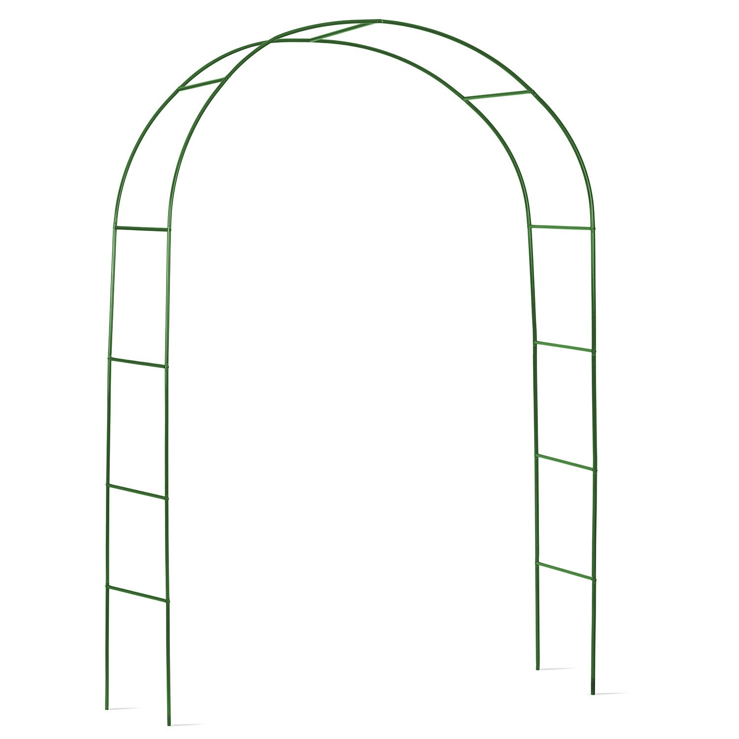 Pergola ogrodowa metalowa zielona łuk na kwiaty róże 240x140cm + kotwy Plonos - 7