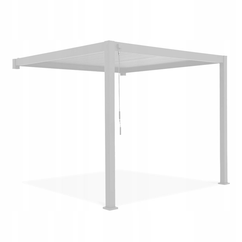 Pergola Przyścienna Gutroof 3x4 Aluminiowa Premium Pawilon Taras Biała 1 szt