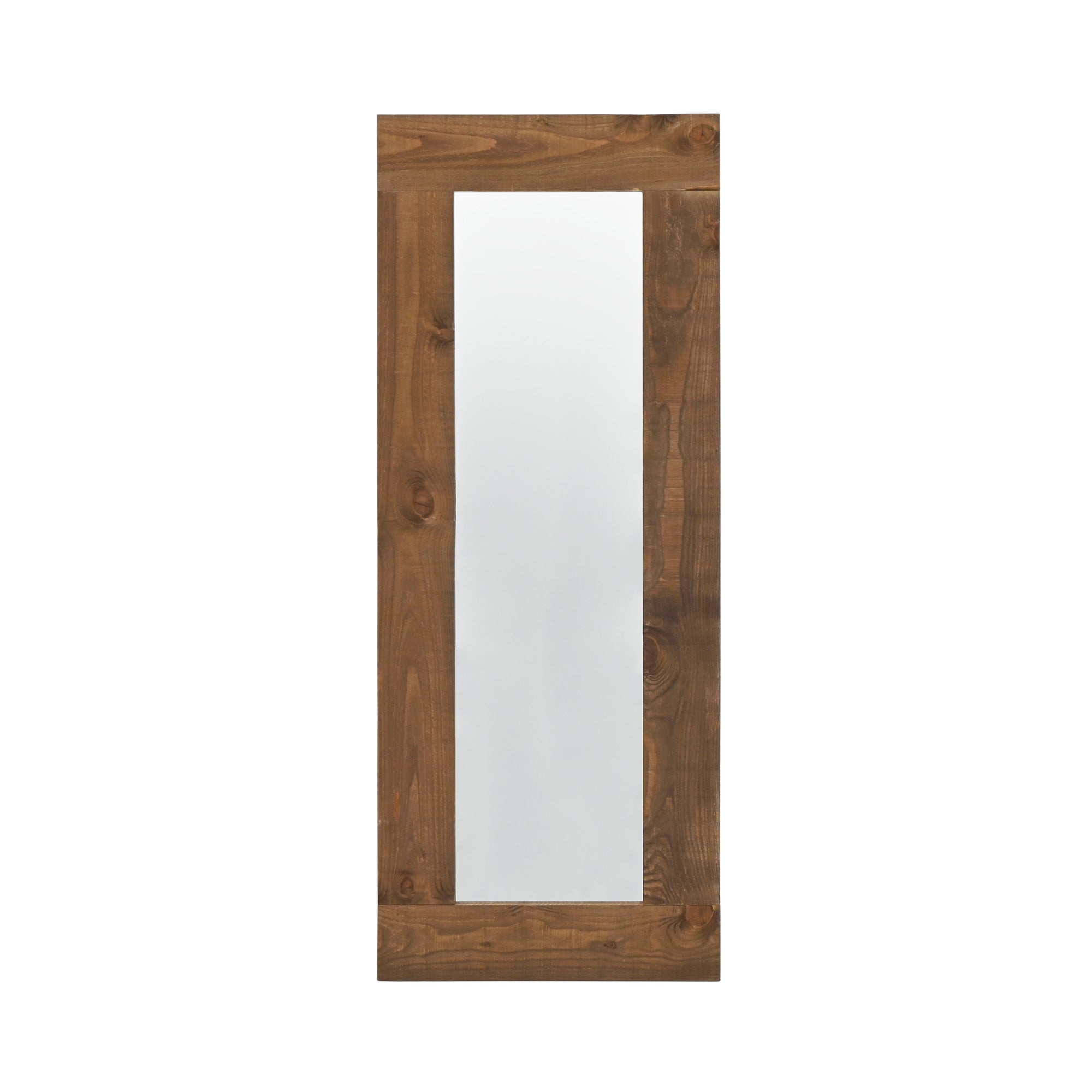 Miroir effet bois ton chêne foncé 165x65cm Leroy Merlin