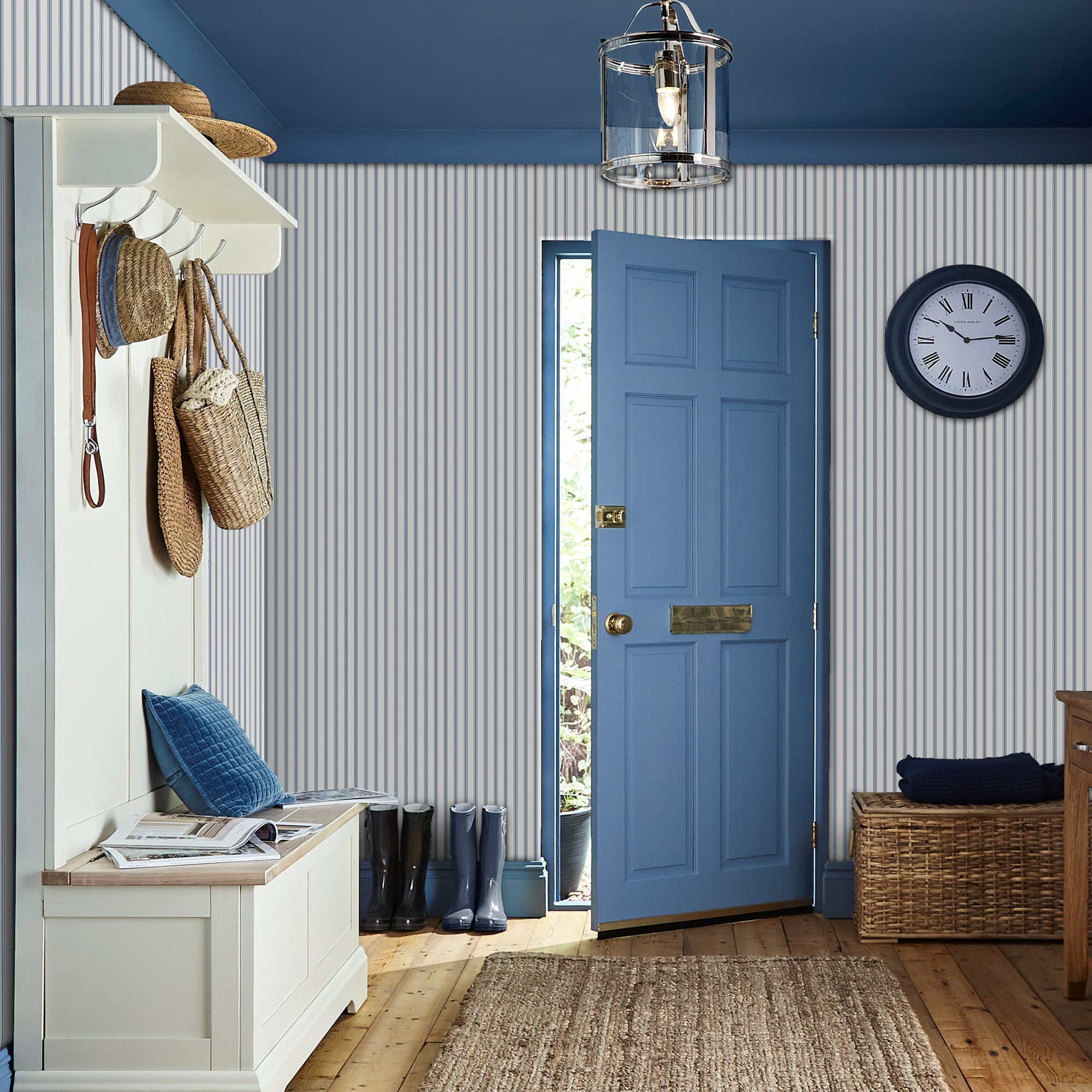 Laura Ashley Tapeta filzelinowa FARNWORTH STRIPE 10 m x 52 cm