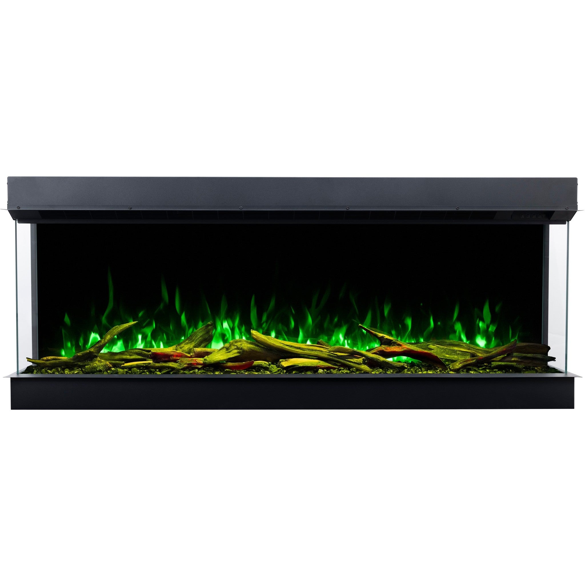 Cheminée électrique AFLAMO Superb 3D 120 - feu premium - encastrable - 120x65x35 cm - cheminée LED décorative avec chauffage 750/1500 W - 7
