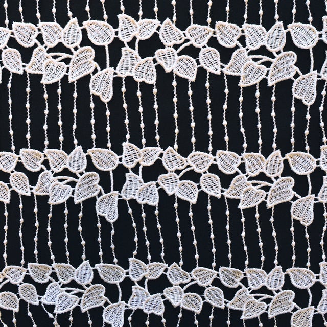 Modulable en macramé esprit nature - Blanc - 90x90 cm - Polyester