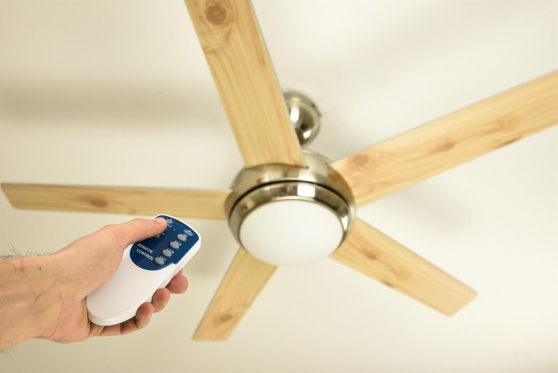 Ventilateur de plafond Fresco Nickel 112 cm avec éclairage et télécommande - 4