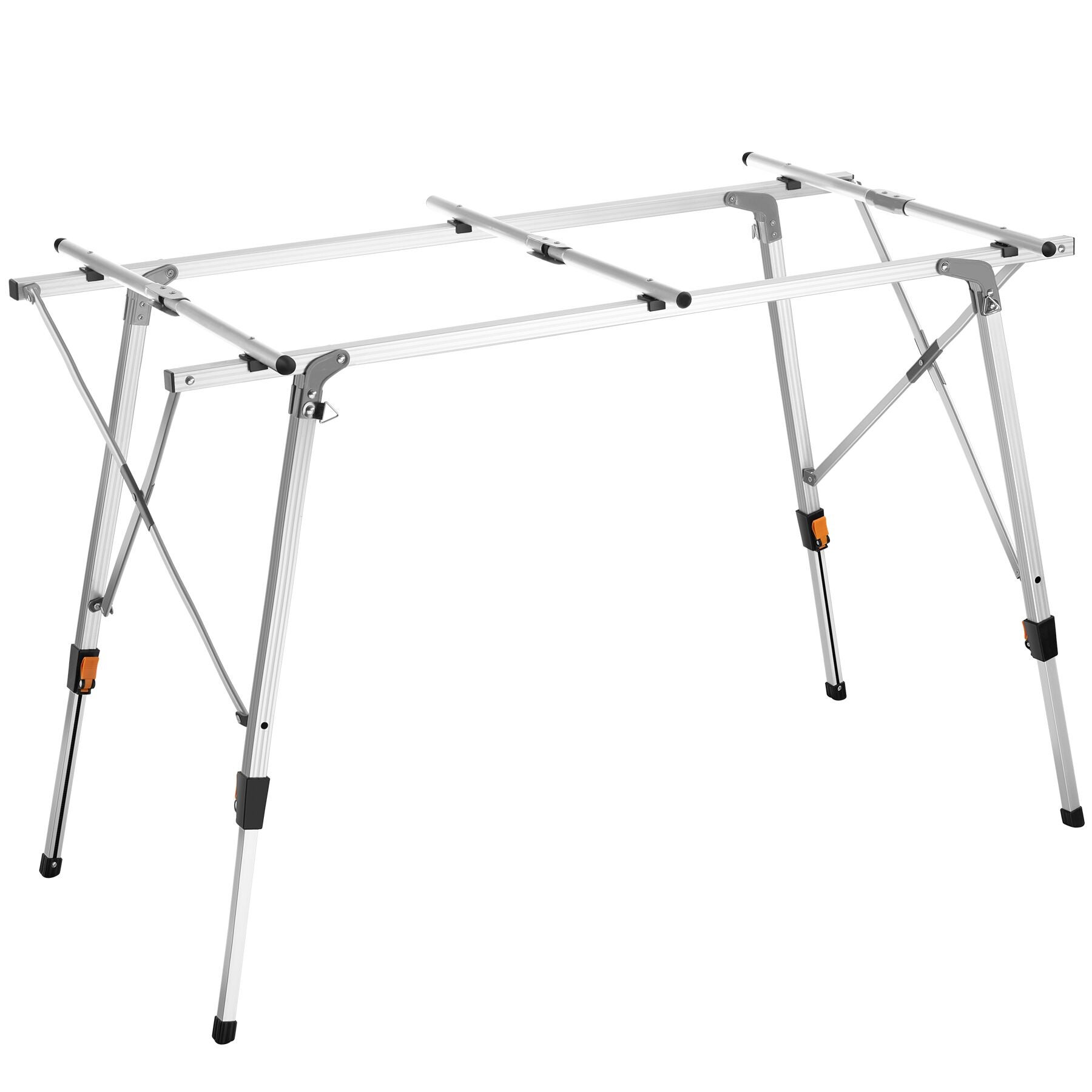 Table de camping en aluminium 4 places pliable et réglable en hauteur 120 x 70,5 x 58 – 79 cm TECTAKE - 3