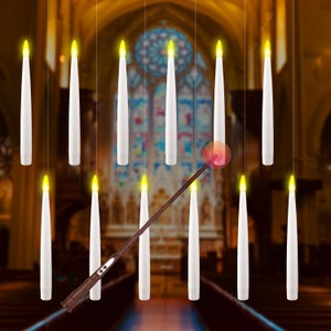 Bougies LED Étanches Avec Minuteur - Lot De 2 - 20,3 Cm Hauteur, 10 Cm Diamètre - IP44 - Pour Extérieur Et Lanternes