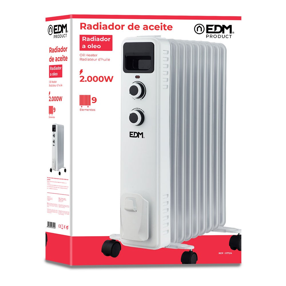 Radiador aceite 9 elementos 2000w - 5