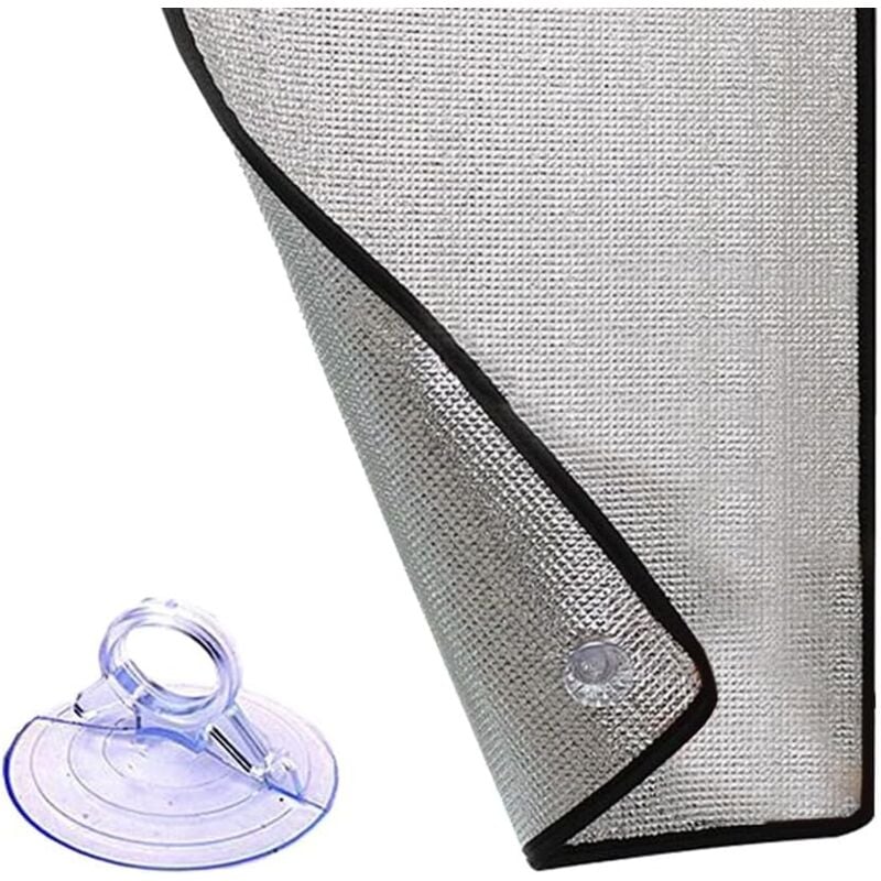 Feuille d'aluminium réfléchissante, film d'isolation thermique de 7 mm d'épaisseur, film de protection contre le froid, film en aluminium pour rester - 3
