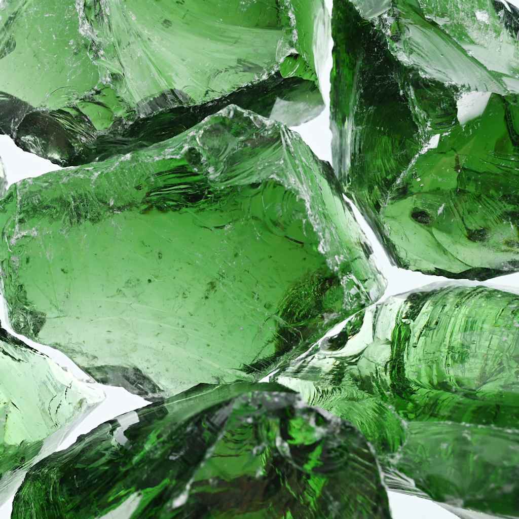 Rocas de gavión de jardín vidrio verde 60-120 mm 25 kg vidaXL - 8