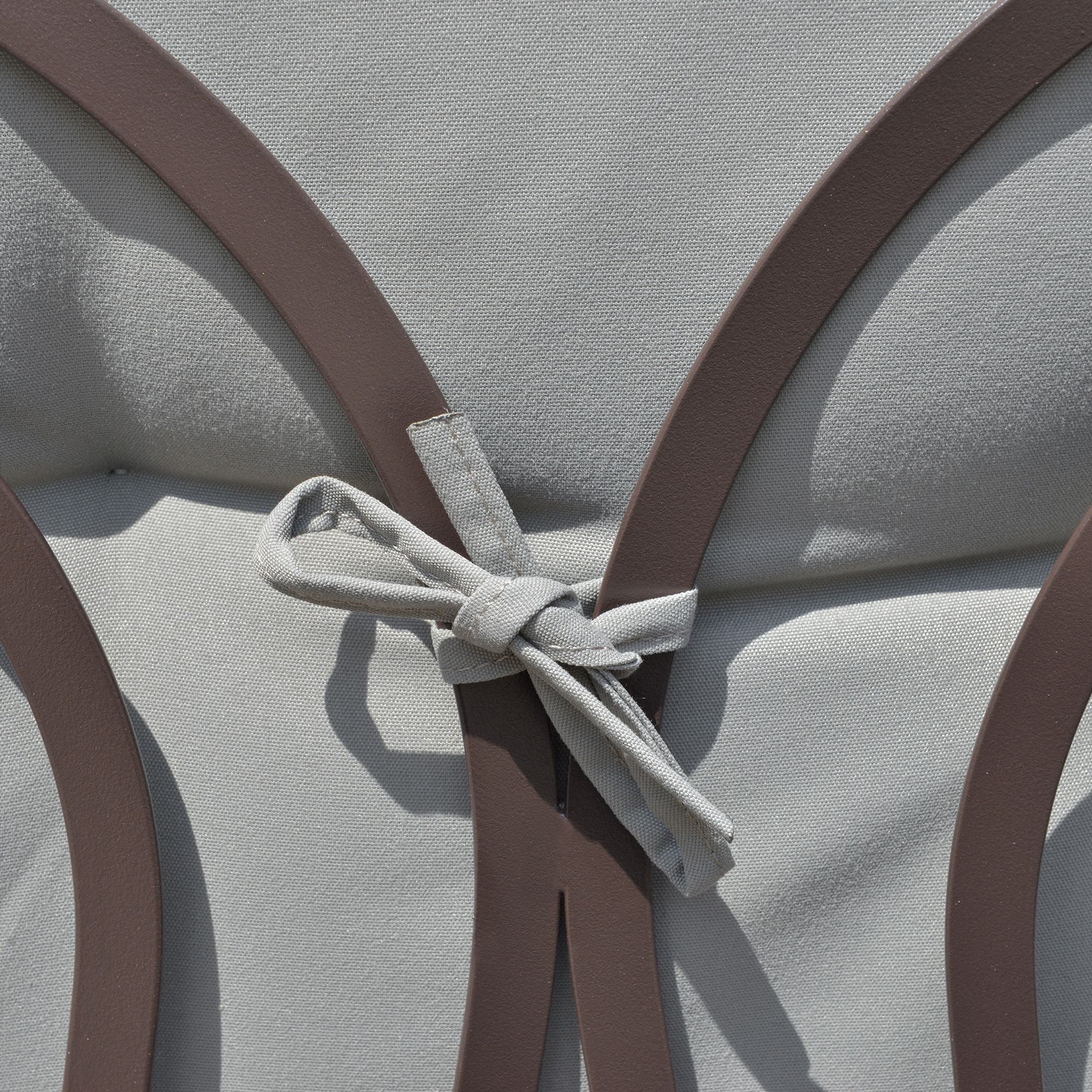 Baloiço de Jardim Outsunny Cinzento Metal e Poliéster 206x116x183cm - 9
