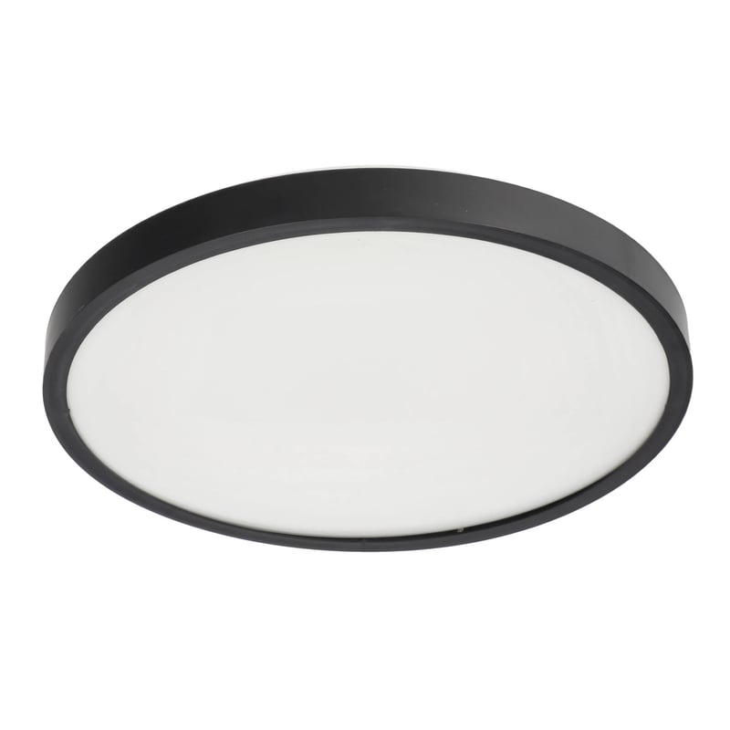 Plafon LED PERETI 24W czarny pierścień 35cm, 4000K barwa neutralna, 2400lm, IP44, 220-240V EDO SOLUTIONS