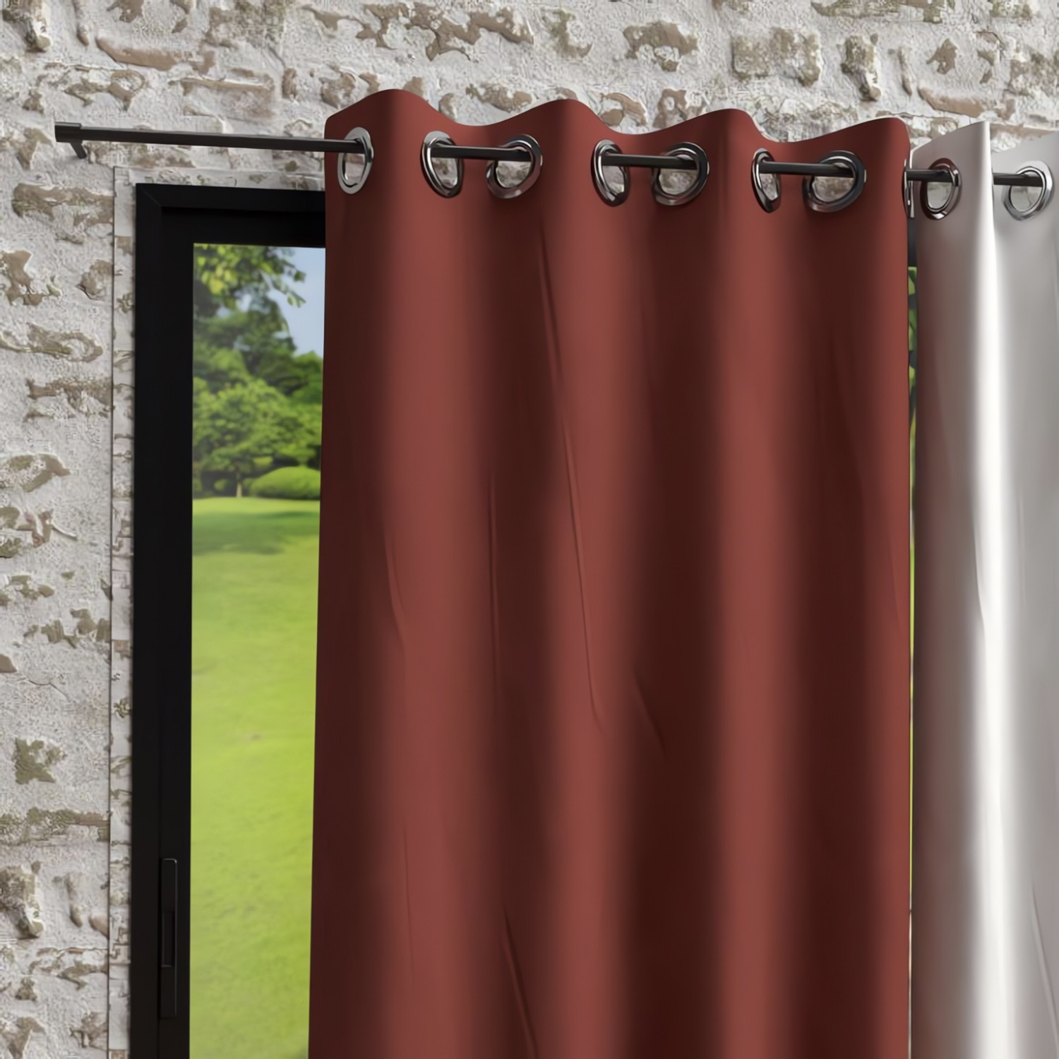 Rideau à Oeillets En Microfibre Lavée 135x250 Cm Boheme Brique Par Soleil D Ocre Leroy Merlin Rideau à Oeillets En Microfibre Lavée 135x250 Cm Boheme Brique Par Soleil D Ocre Leroy Merlin