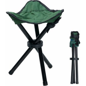 Uquip Darcy Sgabello Treppiedi Pieghevole XL – Comodo E Portatile Per Campeggio, Pesca E Outdoor, Blu