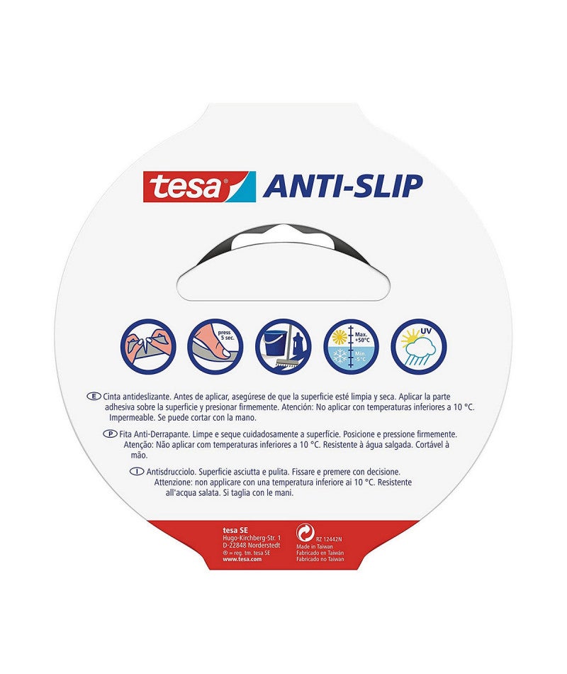 Rubans antid�rapants 15m x 25mm noir 55589 tesa - 3