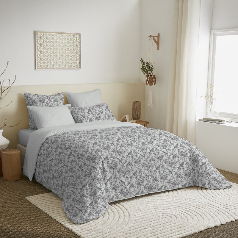 Parure de couette 140 x 200 Happy Roar Réversible 100% Coton / 57