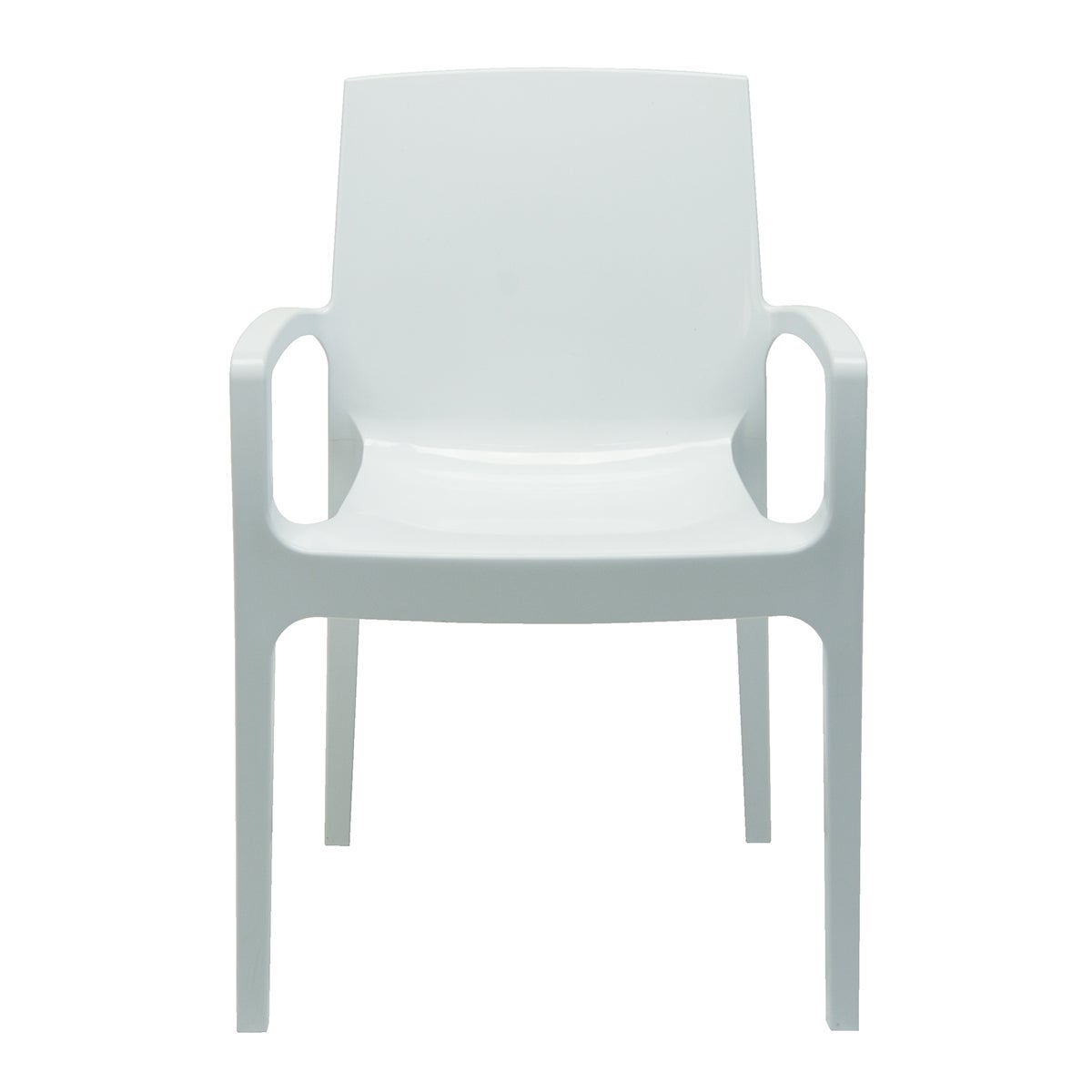 Chaise avec accoudoirs polypropylène Lou Blanc - 2