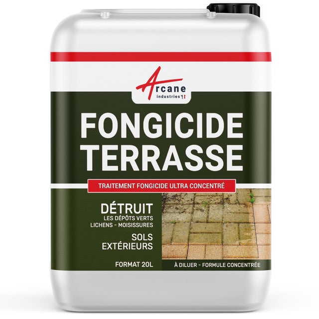 Traitement anti-dépots verts ULTRA CONCENTRÉ pour sol terrasses - 20 L - ARCANE INDUSTRIES