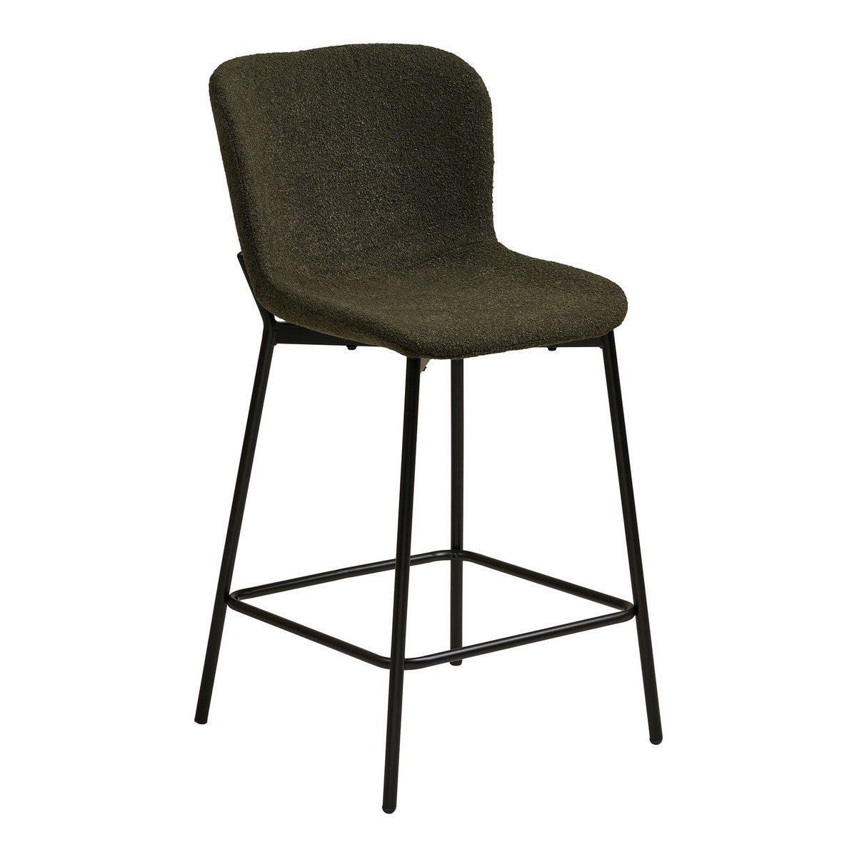 Zestaw 2 wysokich stołków Maceda, Poliester, Czarny, Seven Design