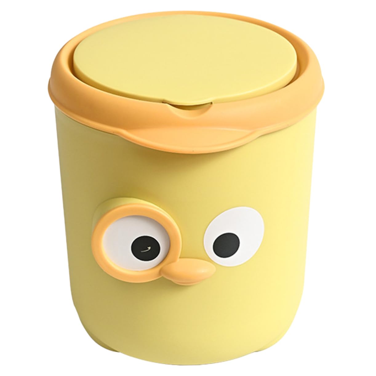 szt. Uroczy kosz na śmieci na stół z pokrywką - Mini kosz na śmieci do biura, łazienki i salonu - Design Kawaii - Praktyczny - Kosz na śmieci na biurk