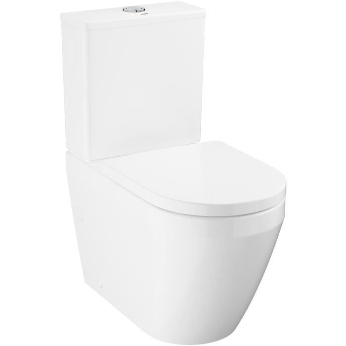 Ensemble WC à poser GROHE Euro Ceramic sans bride, SoftClose Duroplast ...