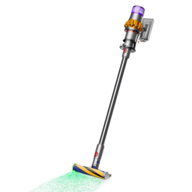 Dyson V15 Detect Absolute aspirapolvere senza filo Nichel, Giallo Senza