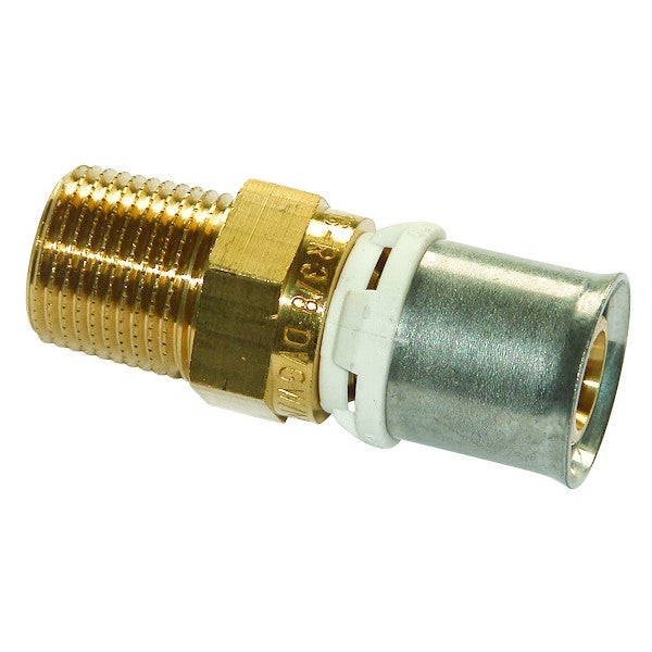 Racord sertizare cu filet exterior din alama, 50 mm - 1 1/2