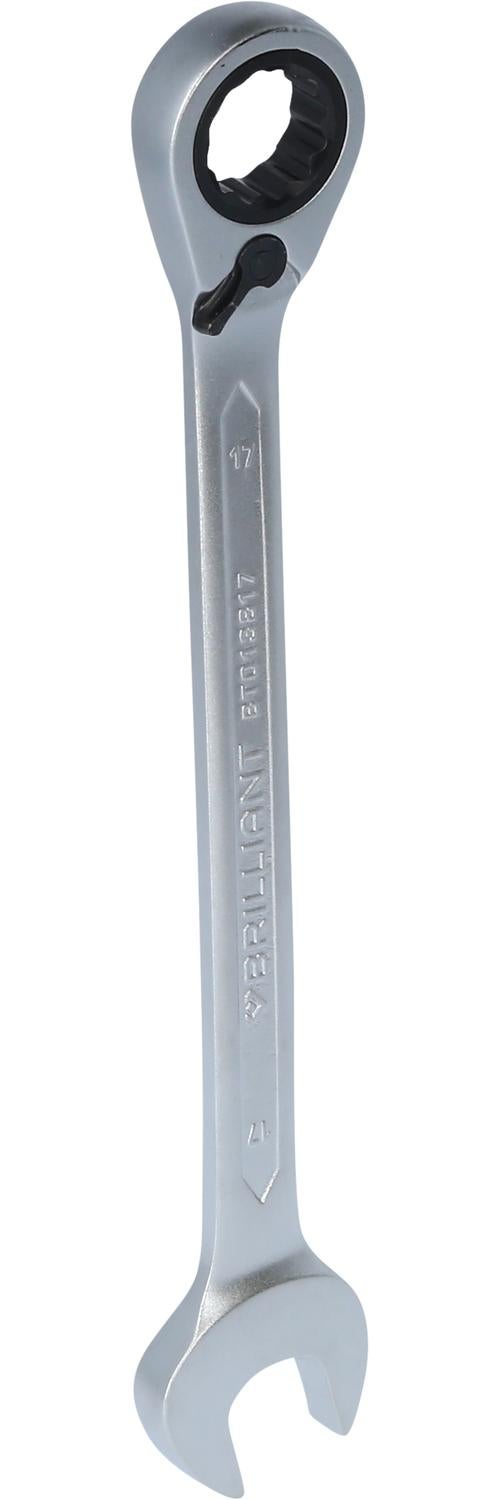 BRILLIANT TOOLS Klucz grzechotkowy z pierścieniem dwustronnym 17 mm - BT013817
