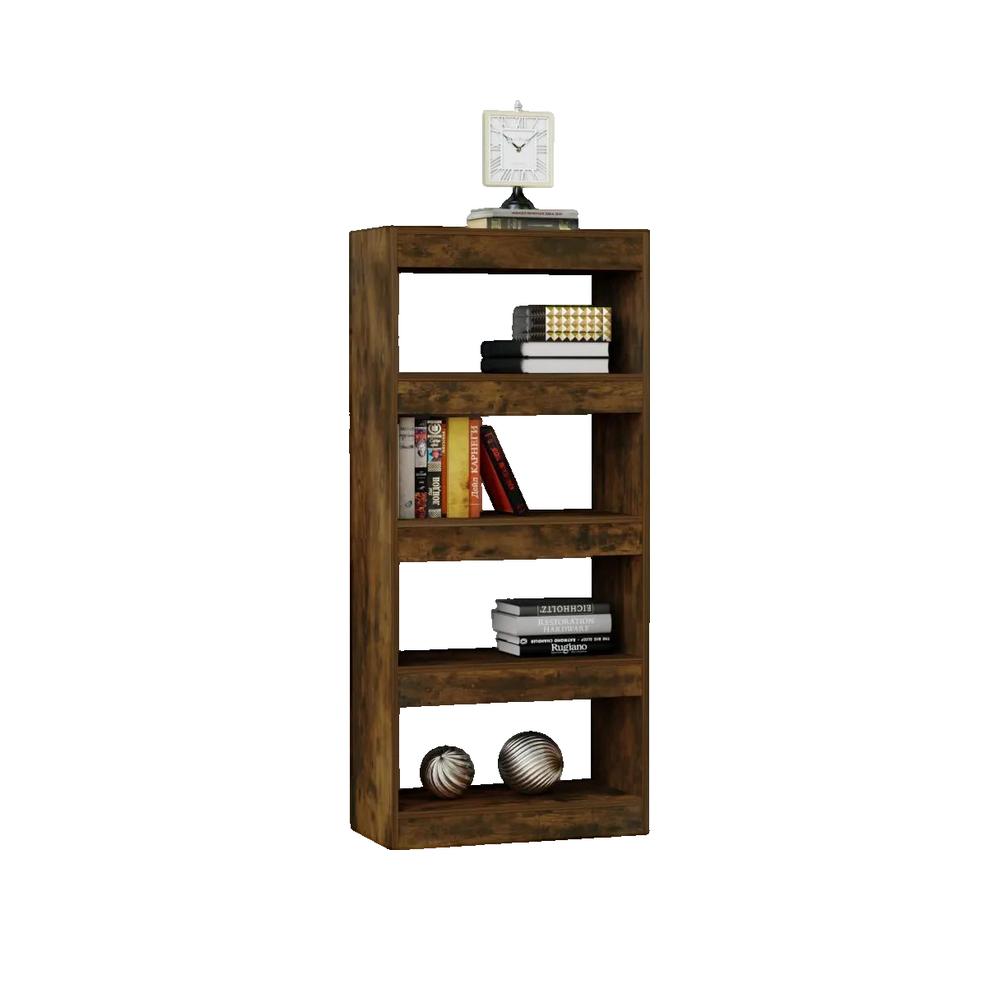 Biblioteczka vidaXL Dąb wędzony 60x30x135 cm Drewno inżynieryjne Solidna i stabilna