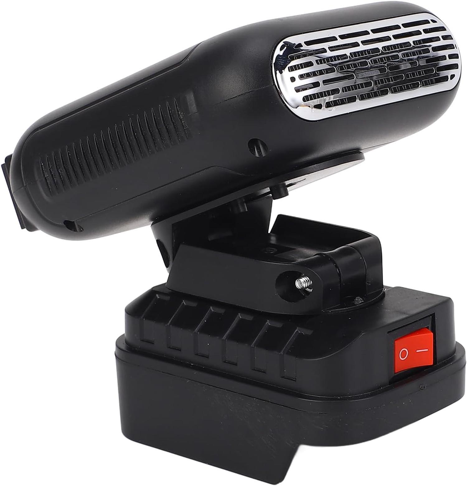 Chauffage Portable Batterie 90° Inclinable – 2 Températures Pour Makita BL1830 BL1850 BL1860, Silencieux & Compact Radiateur Batterie Bl1830