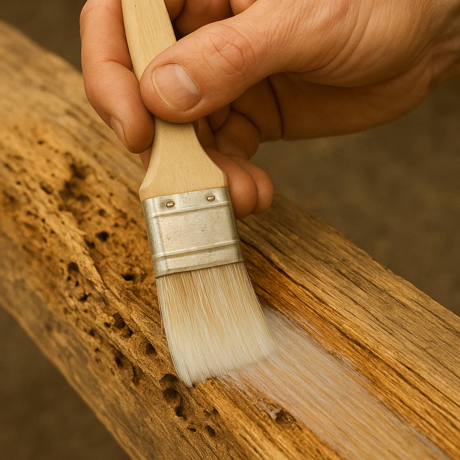 Durcisseur Bois - 5 L - Codeve Bois - Pour Le Durcissement D'un Bois Vermoulu, Friable, Ramolli Ou Pourri. - 2