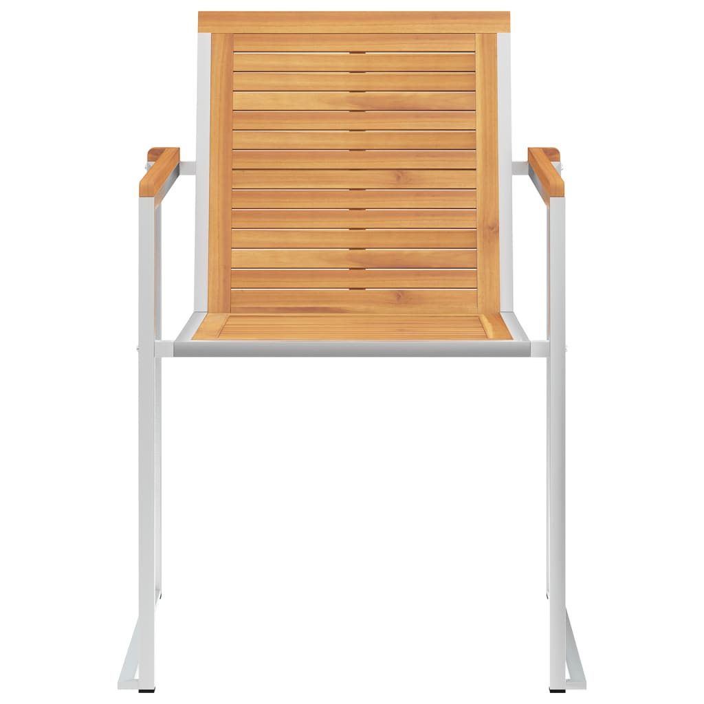 Maison Exclusive - Sedie da Giardino con Cuscini 4 pz in Legno Massello di Teak - 5