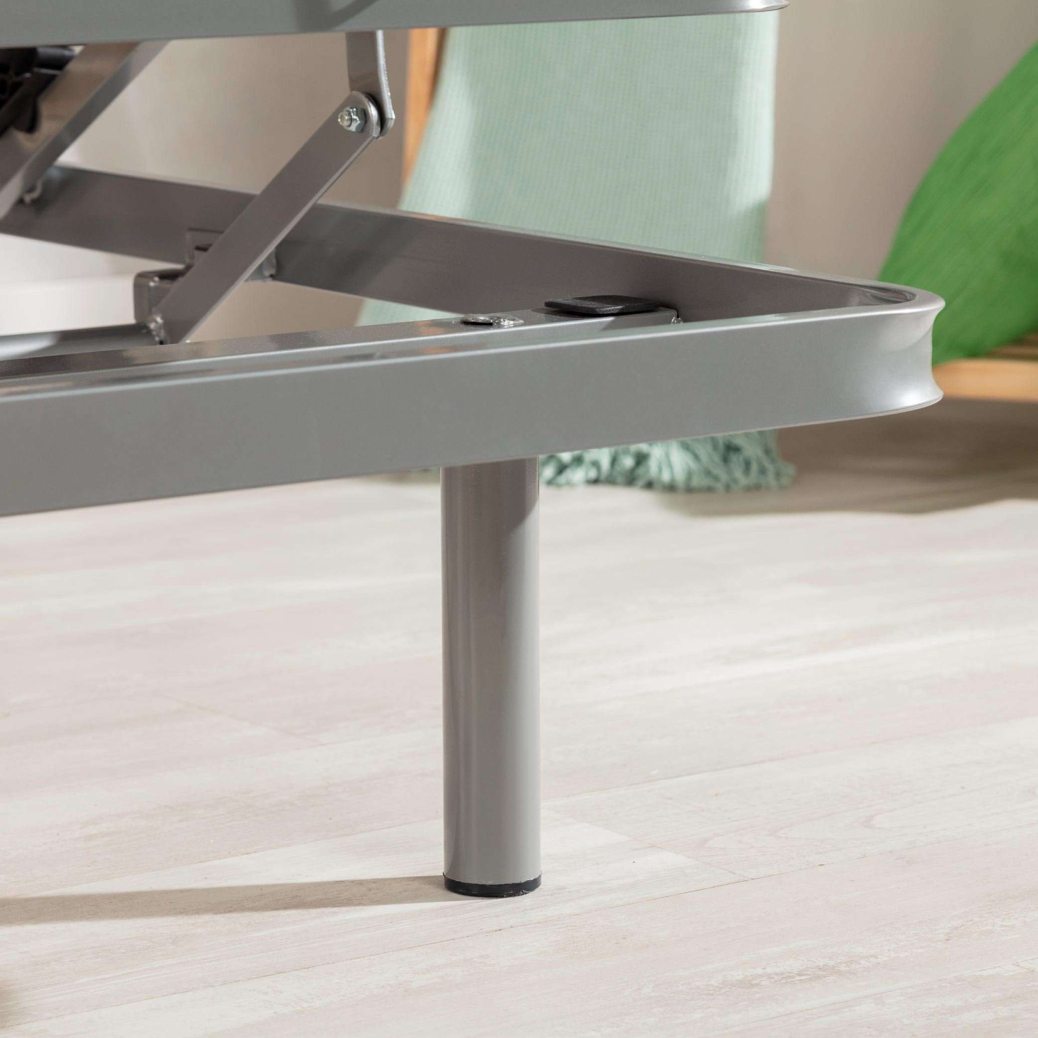 Nalui Somier articulado 90x180 cm ProCare Gris con Mando ProCare, 11 Láminas Madera de Haya de 10 cm y Estructura de Acero - 3