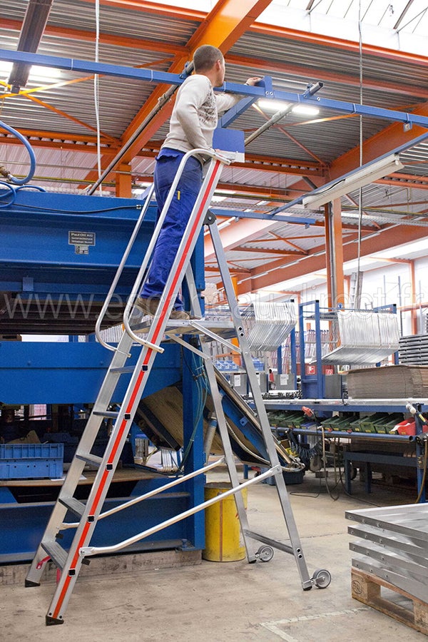 Escabeau 10 marches - Hauteur max. de travail 4.35m - 8081/10 - 4
