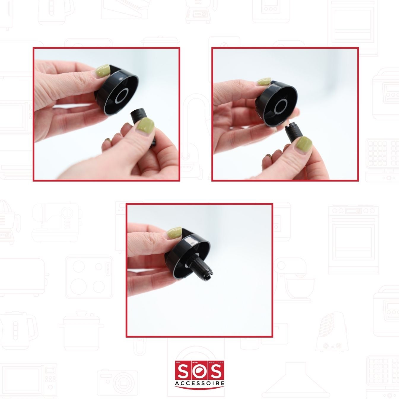 4 Boutons De Remplacement Pour Cuisinière à Gaz Et Friteuse à Air - Universels, Installation Facile - 9