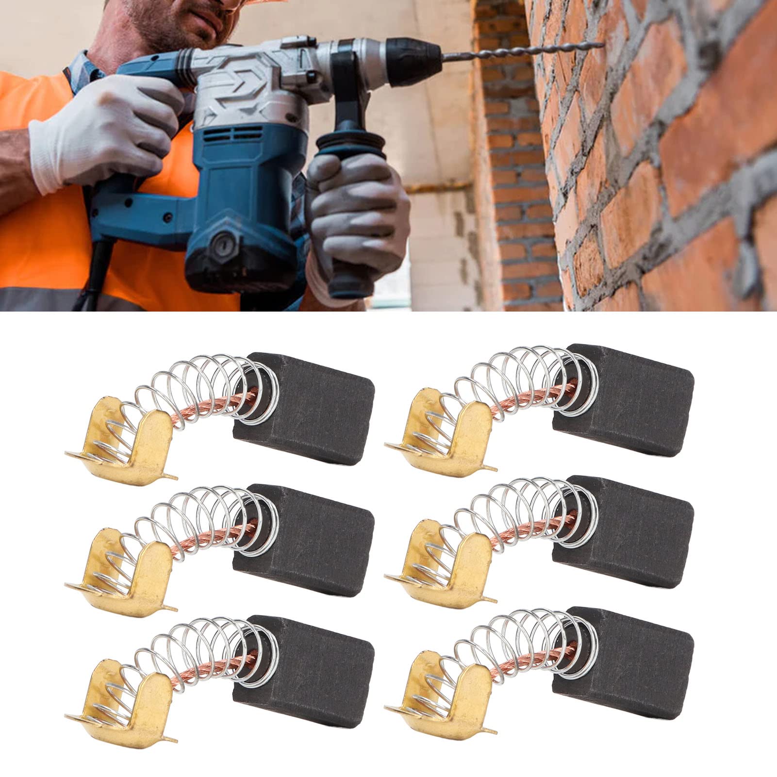 Spazzole in carbonio per smerigliatrici angolari Wolf 4130 4139 4149