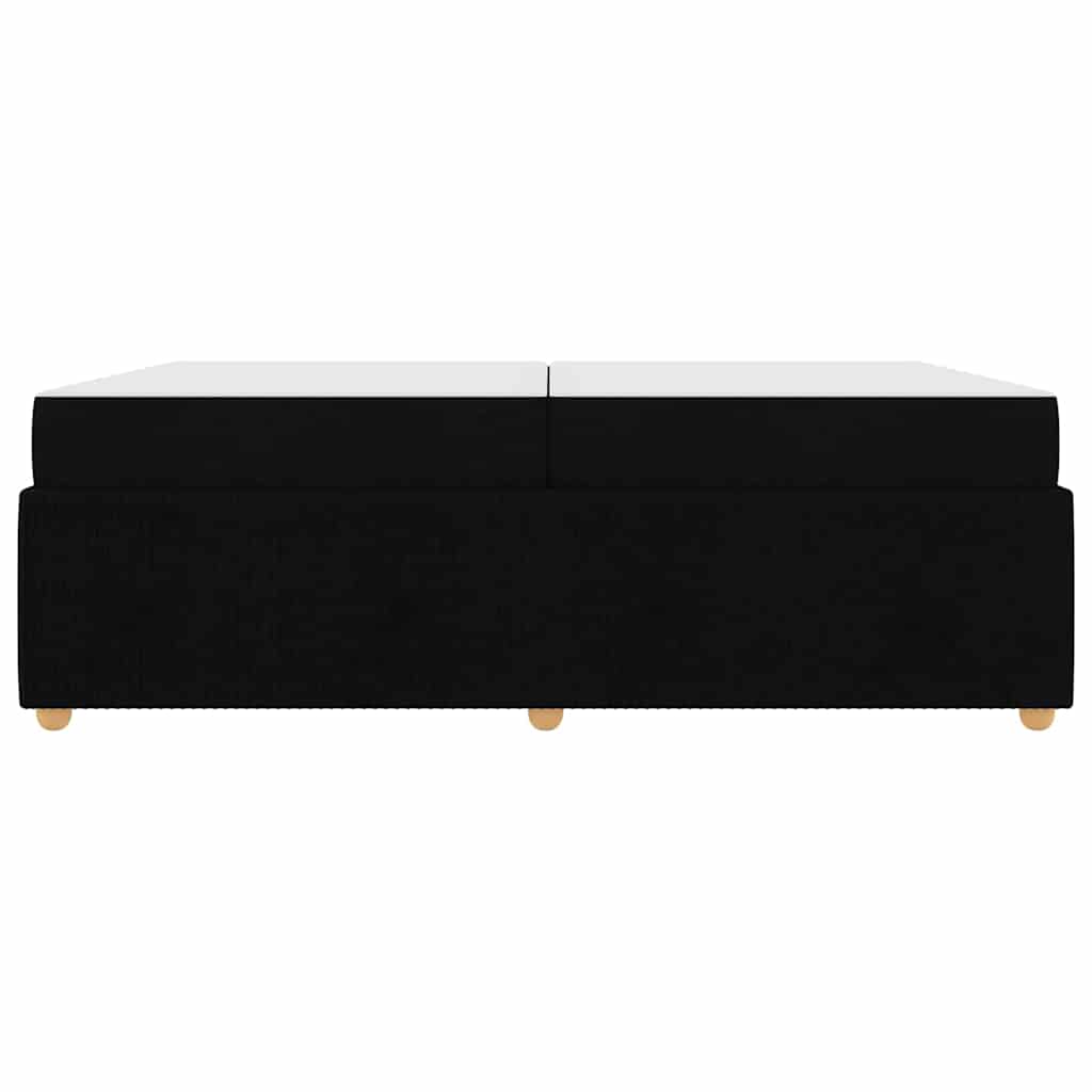 Cadre de lit noir en tissu, 200 × 200 cm - 5