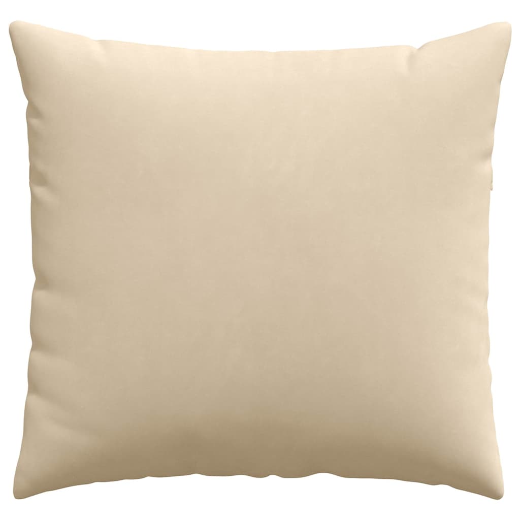 vidaXL Coussins de canapé 2 pcs Crème 50 x 50 cm tissu - 6