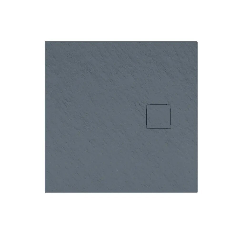 Receveur de douche 80 x 80 cm, couleur gris effet pierre | Samos - 6