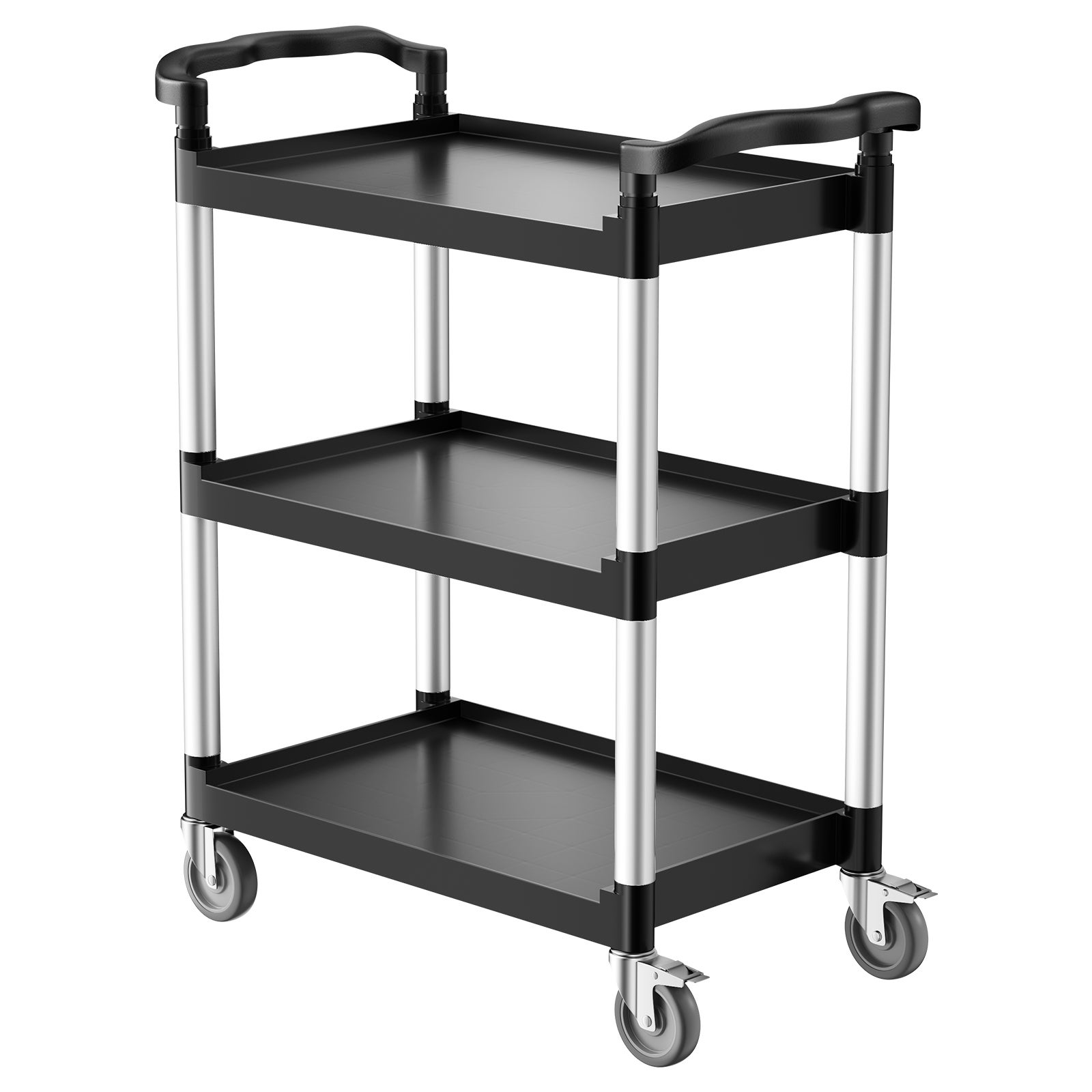 Wózek wielofunkcyjny 136 kg Wózek serwisowy 3-poziomowy Wózek narzędziowy 880x410x990 mm VEVOR