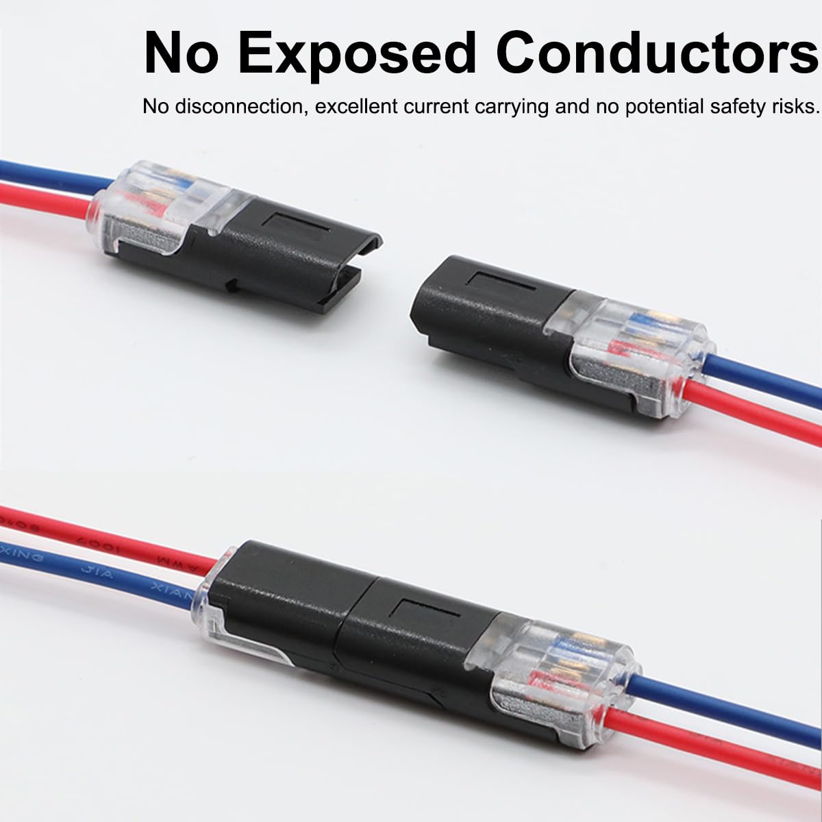 Borniers LED sans soudure ni bande, connecteur rapide interconnectable D2, interconnecteur à double fil, 20 pièces - 4