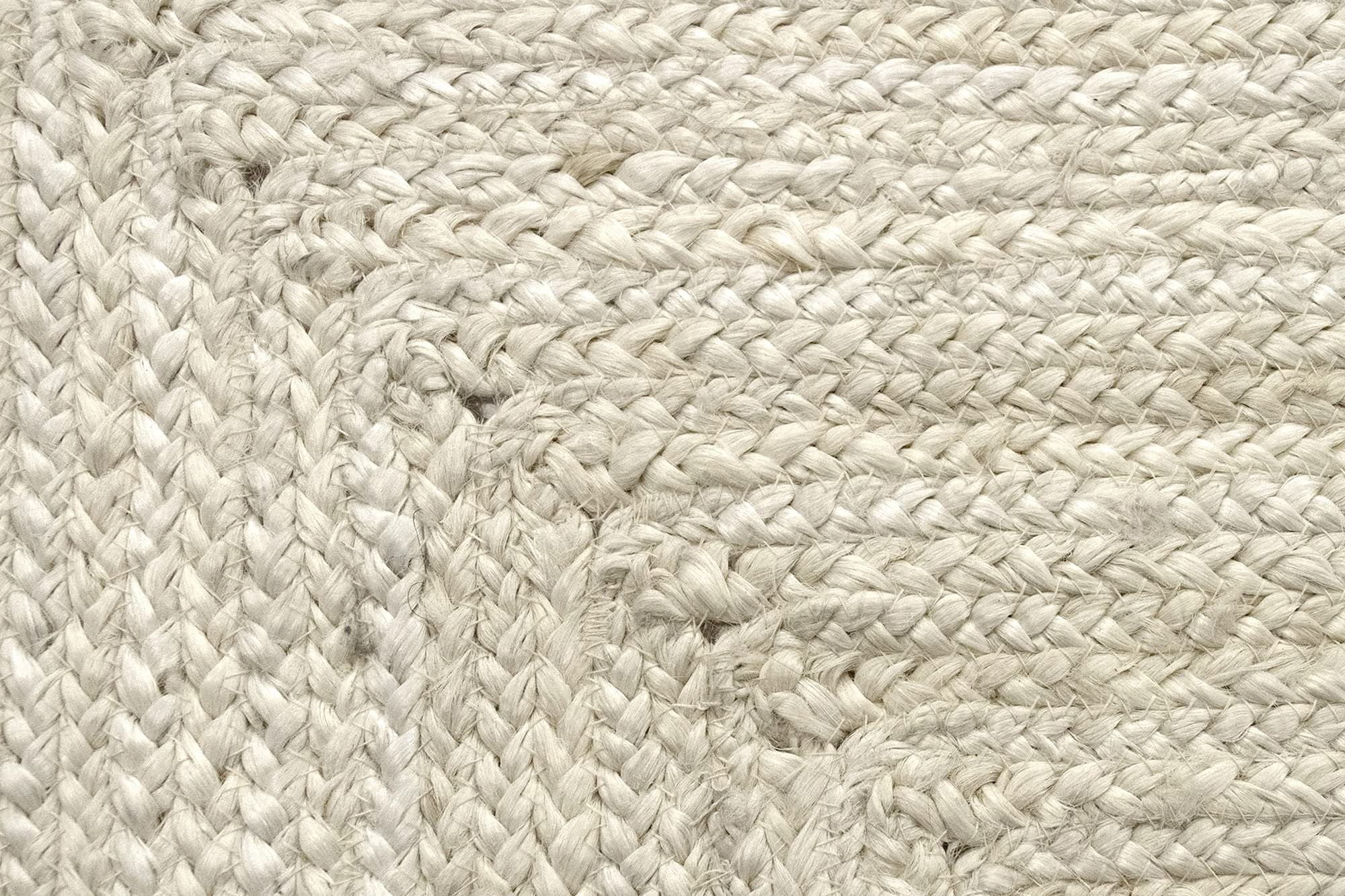 Hamid - Tapis en jute blanc ALHAMBRA 230x160cm - Tapis pour salon, chambre, salle familiale - 4