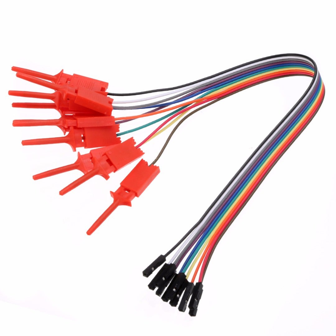 Zestaw klipsów testowych do analizatora logicznego USB Dupont Wire przewodów połączeniowych i pinów interfejsu idealny do testerów elektronicznych