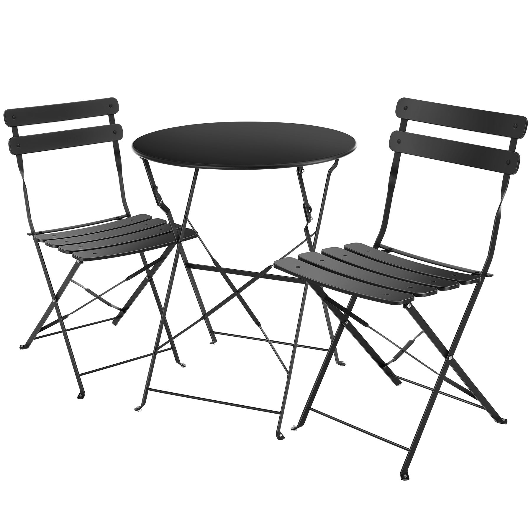 Mesa De Comedor Con 2 Bancos - Estilo Industrial, 110x70x75 Cm, Madera Y Acero, Fácil Montaje