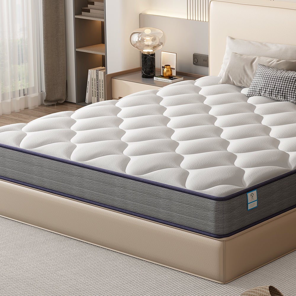 TEENO Matelas Ressorts 140x190cm de Forme en Mousse et Ressorts, 20 cm Épaisseur - 4