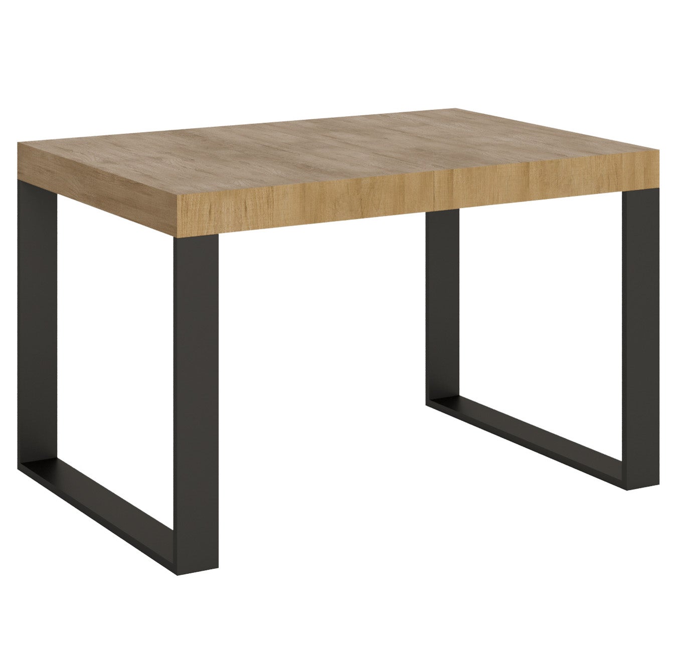 Stół rozkładany 90x130/234 cm Tecno Quercia Natura ze stelażem antracytowym