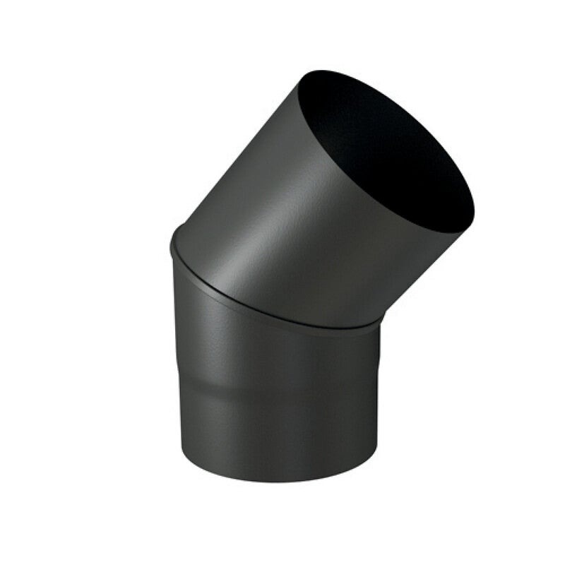 Coude émail noir mat 45° Ø150 - 2