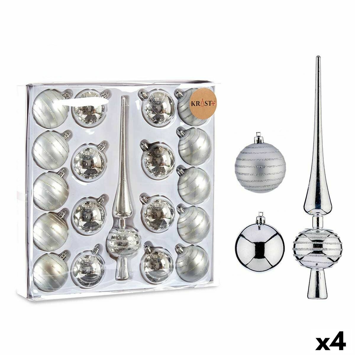 Adornos Navideños Bola Pan De Jengibre 40 Unidades | Decoración Árbol Navidad Económica Pack