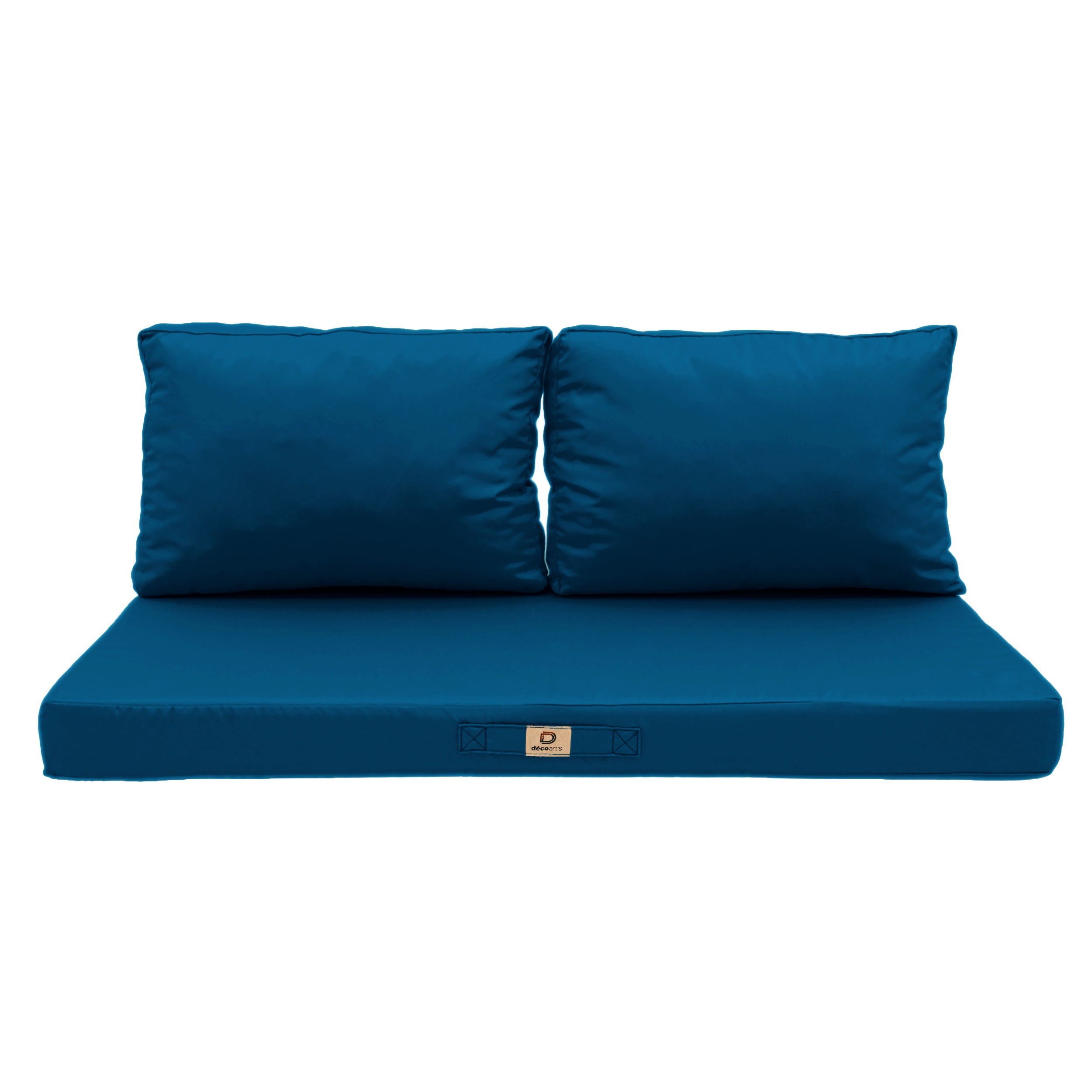 Coussins pour salon de jardin déhoussable 120x60cm Bleu pétrole - 3