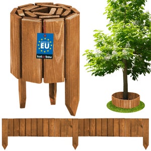 Bordure De Parterre En Osier Pour Fleurs Et Légumes - 100 X 20 Cm - 1