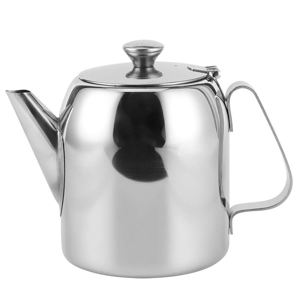 Czajnik ze stali nierdzewnej, imbryk do herbaty, czajnik do wody z krótką wylewką, imbryk do kuchni domowej, hotelu, restauracji (850 ml)
